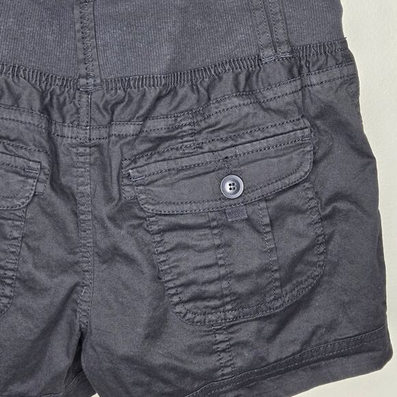 Maurices Black Cotton Wide Waistband with Drawstring Shorts Size M - Picture 4 of 4